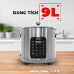 Nồi đa năng Sharp KN-MC90V-ST (Kèm 3 Phụ kiện Nồi Sứ, Khay Hấp Inox, Giá đỡ Inox)  - NGỪNG KINH DOANH