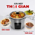 Nồi đa năng Sharp KN-MC90V-ST (Kèm 3 Phụ kiện Nồi Sứ, Khay Hấp Inox, Giá đỡ Inox)  - NGỪNG KINH DOANH