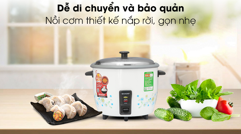 Product Nồi cơm nắp rời Sharp KSH-218SNV-SF 1.8 lít